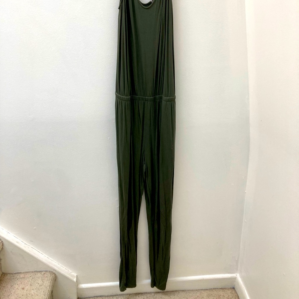 Gap size small green jersey jumpsuit